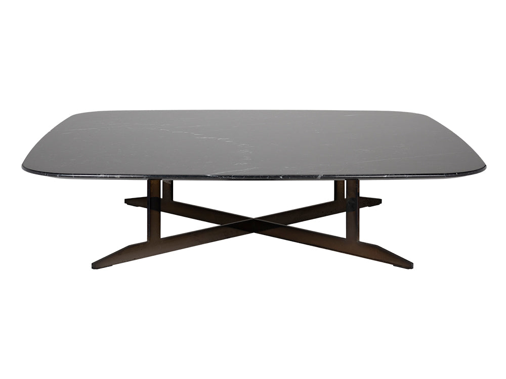 Design Warehouse - 127739 - NERO MARQUINIA COFFEE TABLE 120 x 120 - Nero Marquinia