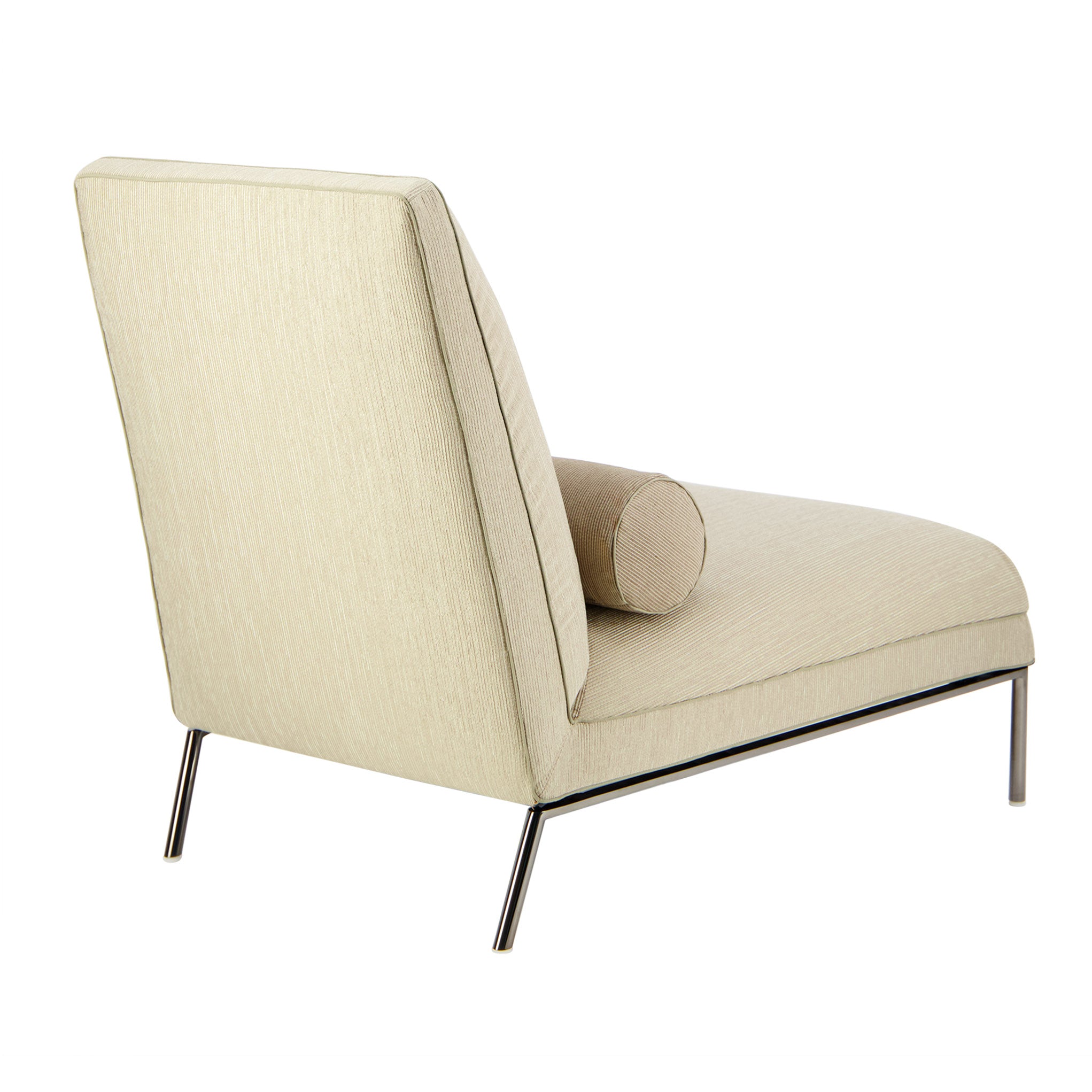 Nomade lounge chair with pillow. Rear view. Made ERBA in Italy.