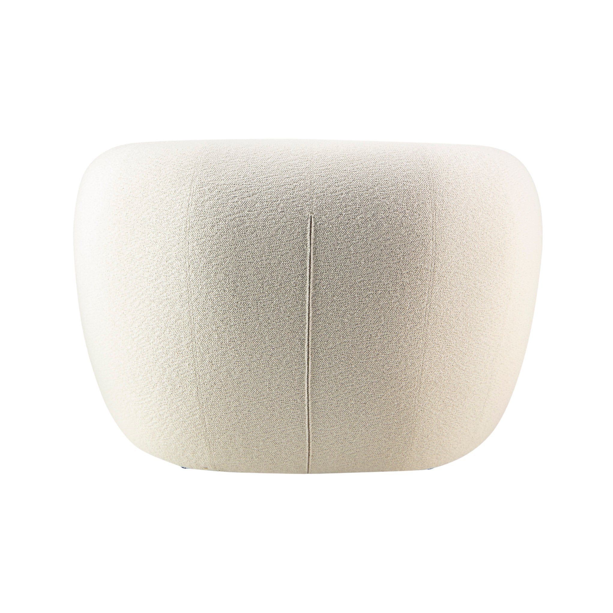 Pisa Grande armchair in Perseide 2 cream fabric. Rear view.